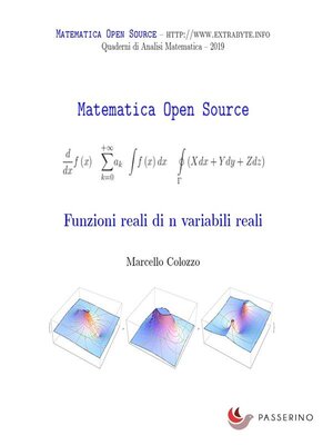 cover image of Funzioni reali di n variabili reali